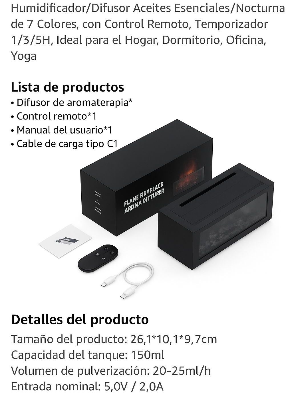 VaporFlame® Difusor De Chimenea